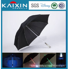 LED Handle Shaft Golf guarda-chuva em linha reta Handle